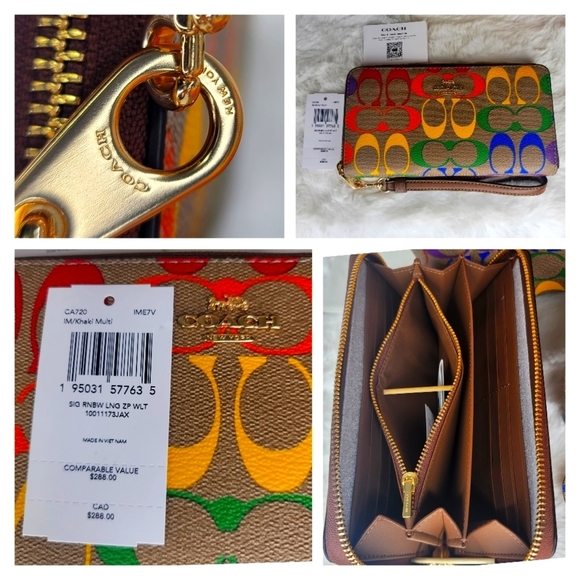 COACH 3 SET Signature Purse  Bag Wallet Wristlet + LIMITED EDITION - Picture 6 of 15